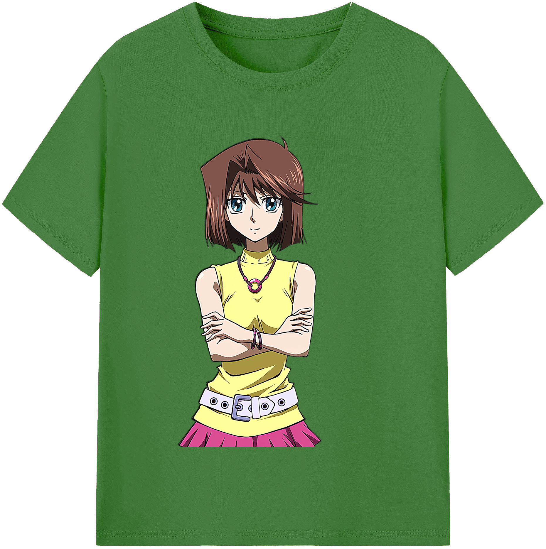 （画像用） 遊☆戯☆王 Yu-Gi-Oh! レディースカジュアルプリントTシャツ（綿100％）